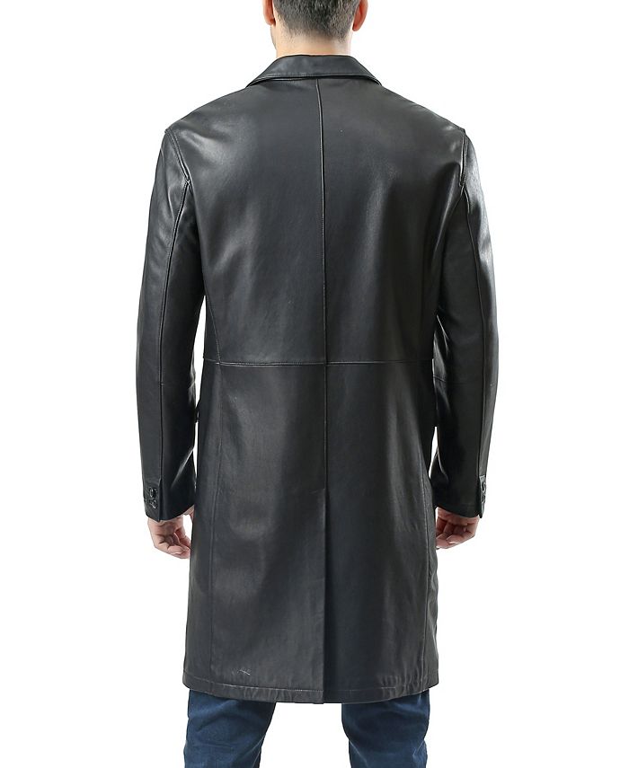 BGSD Men Leather Long Coat Macy's