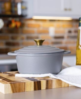 Enamel Cast Iron 3 Quart Dutch Oven with Lid