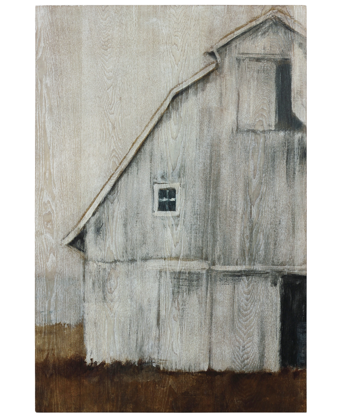 Empire Art Direct "abandoned Barn Ii" Fine Giclee Printed Directly On Hand Finished Ash Wood Wall Art, 36" X 24" X 1.5 In Gray,brown