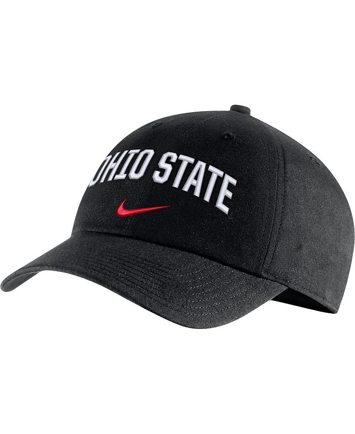 Men's Nike Scarlet Ohio State Buckeyes Heritage86 Arch Performance  Adjustable Hat