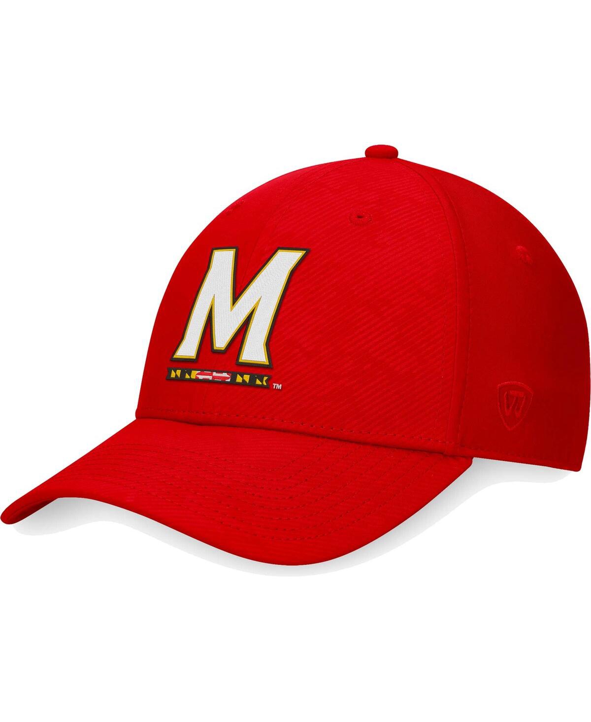 Men's Top of the WorldMaryland Terrapins Deluxe Flex Hat - Red