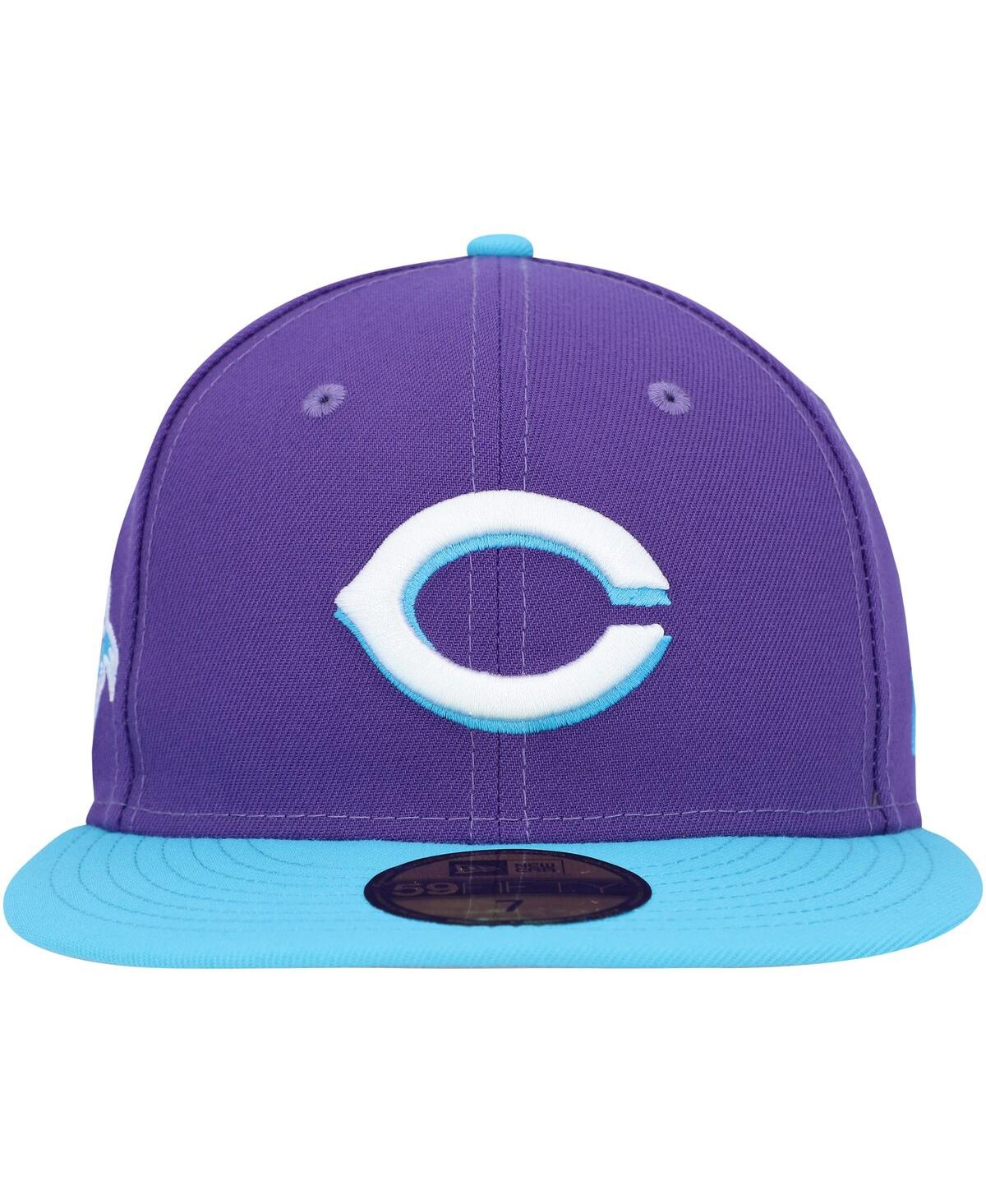 Men's New EraCincinnati Reds Vice 59FIFTY Fitted Hat - Purple