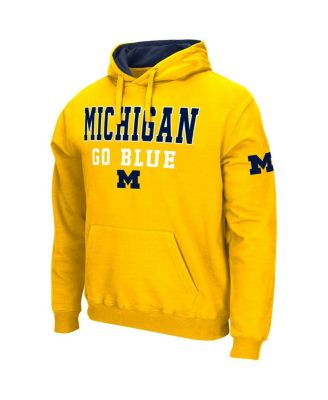 Men's Maize Michigan Wolverines Sunrise Pullover Hoodie