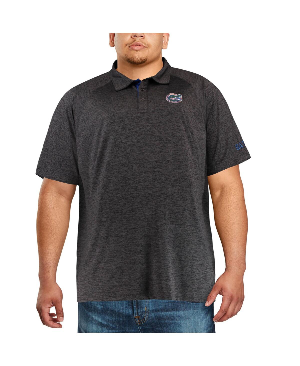 Colosseum Men's  Black Florida Gators Big And Tall Down Swing Polo Shirt In Black