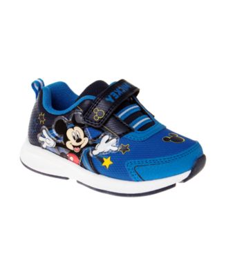 Disney Toddler Boys Mickey Mouse Light Up Hook and Loop Strap Sneakers ...