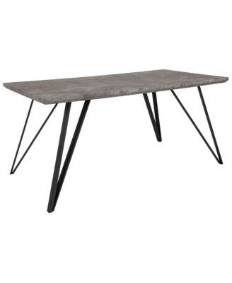MERRICK LANE Maya Rectangular Dining Table - Wood Finish Kitchen Table ...