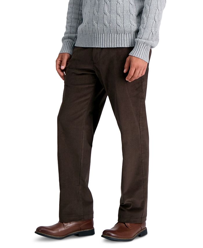 Haggar Men's Classic-Fit Stretch Corduroy Pants - Macy's