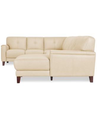 CLOSEOUT! Ashlinn 144" 5-Pc. Pastel Leather Sectional