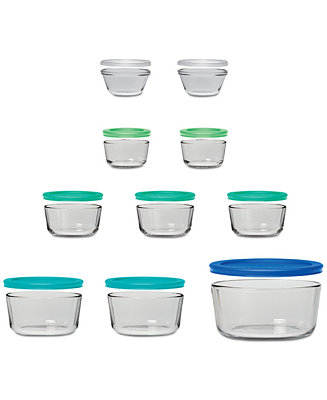Anchor Hocking SnugFit 18 Piece Glass Food Storage Containers with