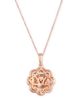 Le Vian® Chocolate Diamond & Nude Diamond Flower Cluster 18