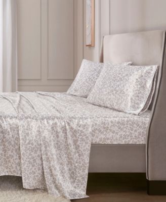 Printed Satin Sheet Set, Twin