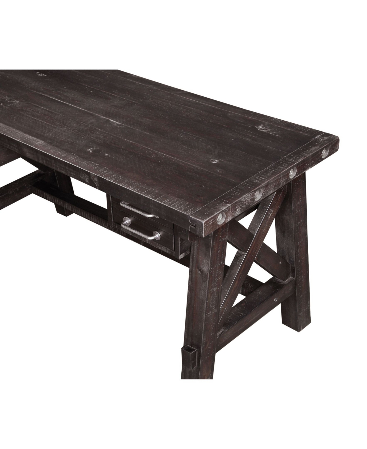 Macy's Yosemite 58" Solid Wood Desk In Cafe