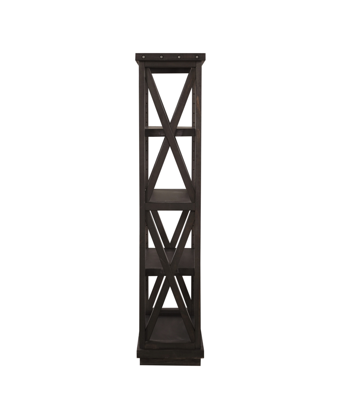 Macy's Yosemite 68" Wood Bookcase In Cafe