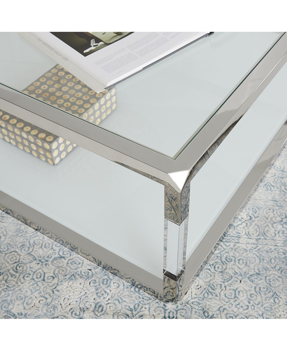 MACY'S JASPER 47" SQUARE COFFEE TABLE 