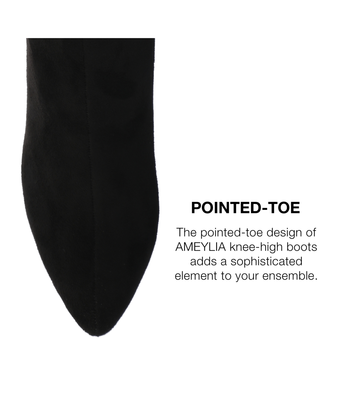 Journee Collection Women's Ameylia Block Heel Knee High Dress Boots