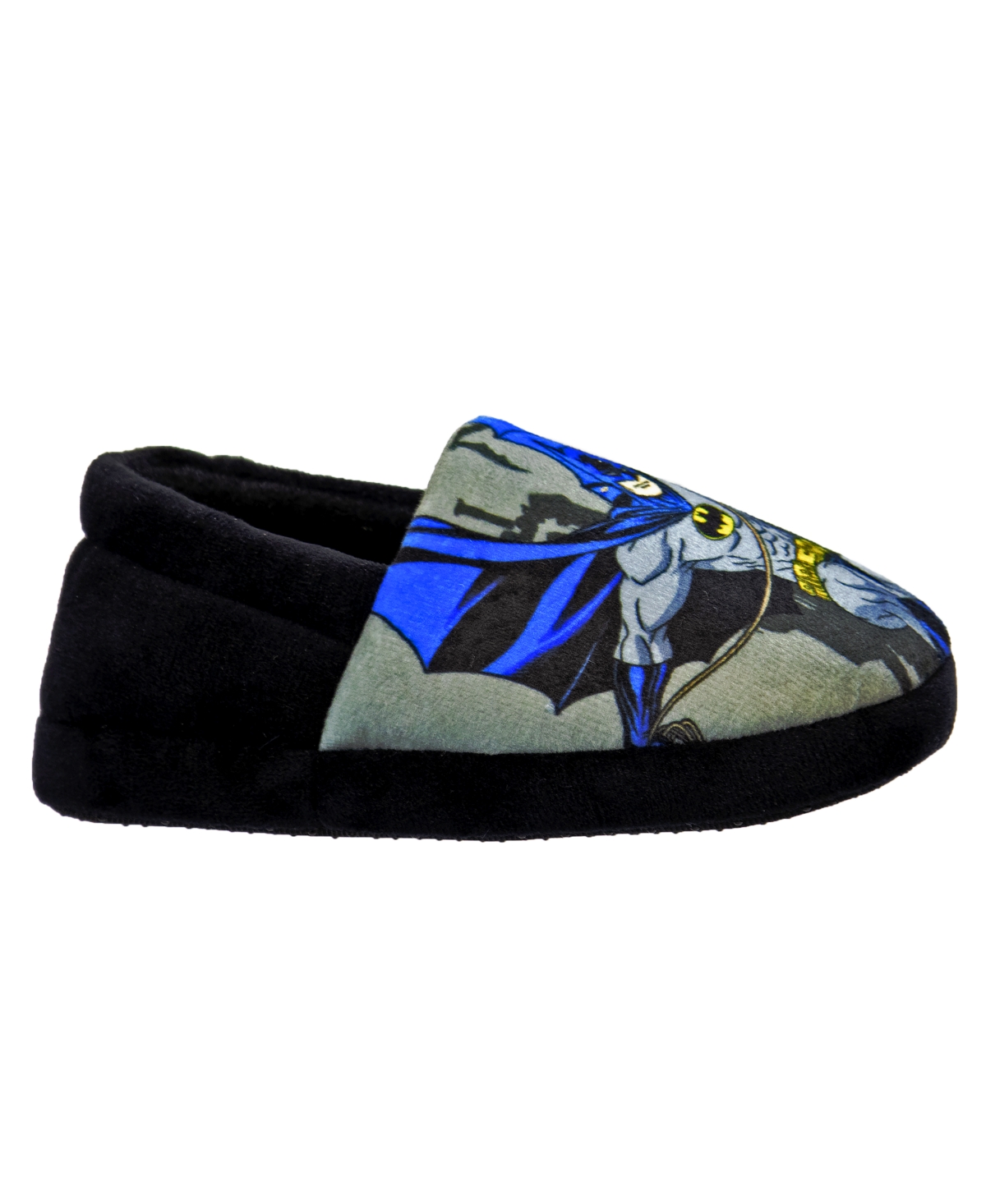 Shop Warner Brothers Toddler Boys Batman Dual Sizes House Slippers In Black,blue