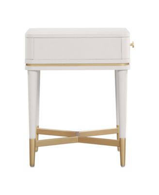 1 Piece Wood 1 Drawer Nightstand