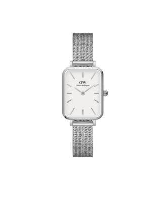 Daniel Wellington Women s Quadro Sterling Silver Tone Stainless Steel Watch 20 x 26mm Macy s