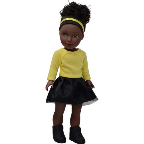 Детская кукла The New York Doll Collection Glamour Girlz 14" Poseable Fashion Doll, от 3 лет, цвет: Чёрный
