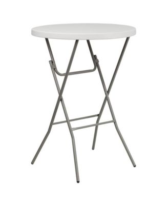 2.63-Foot Round Plastic Bar Height Folding Table