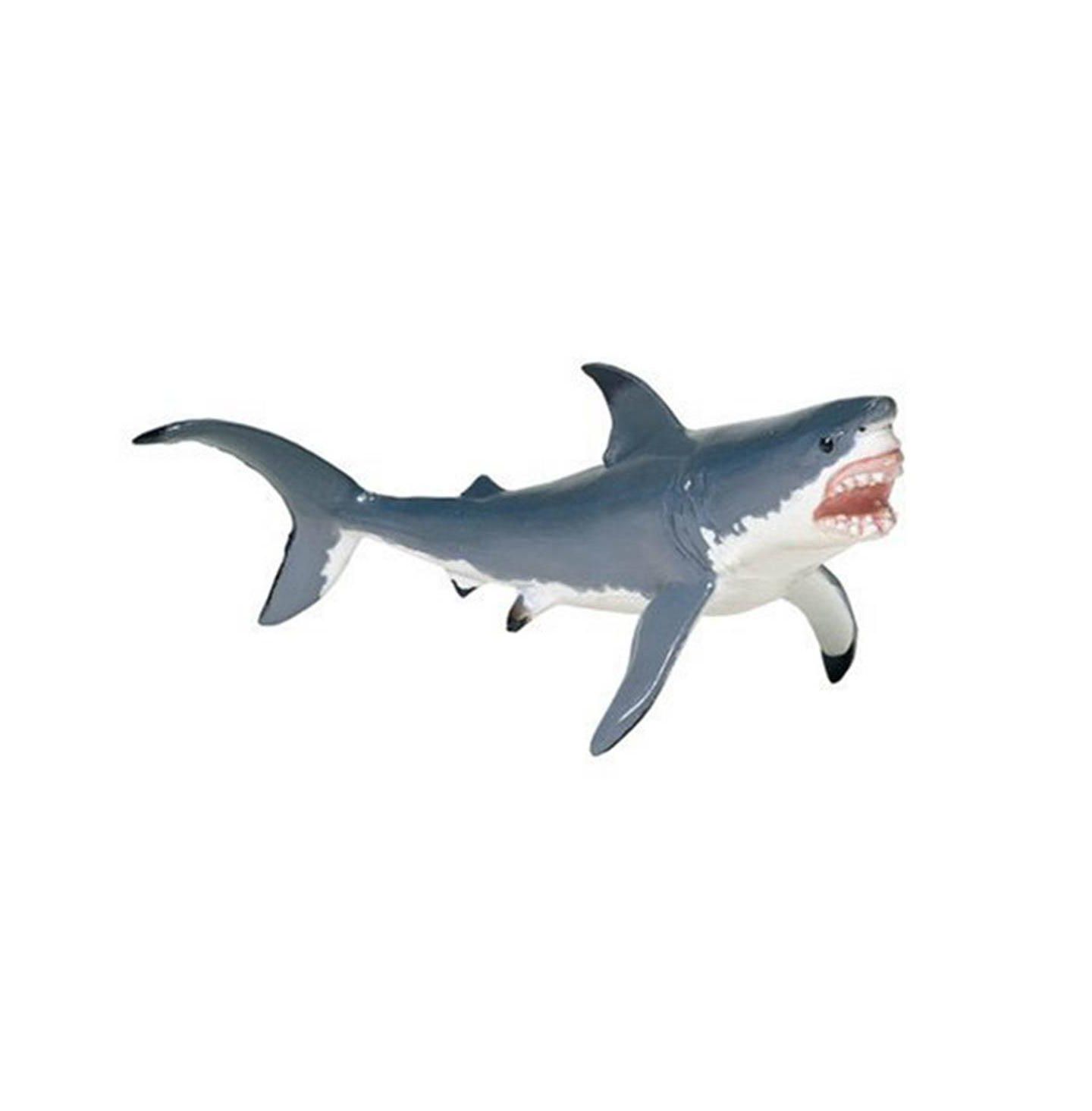 Детская фигурка Safari Ltd Great White Shark Sea Life 1-Piece Figurine, Ages 3+ — фото 2