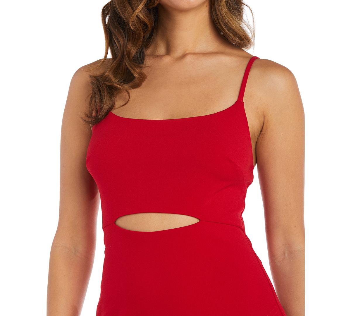 Shop Morgan & Company Juniors' Cutout Bodycon Dress In Red