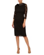 Macy's black 2025 lace dress