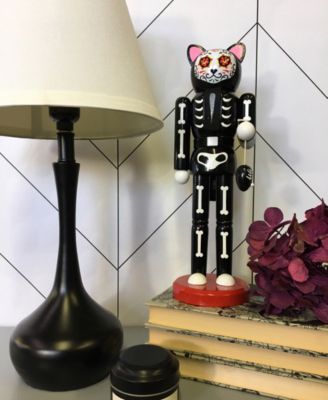14" Day of the Dead Cat Nutcracker