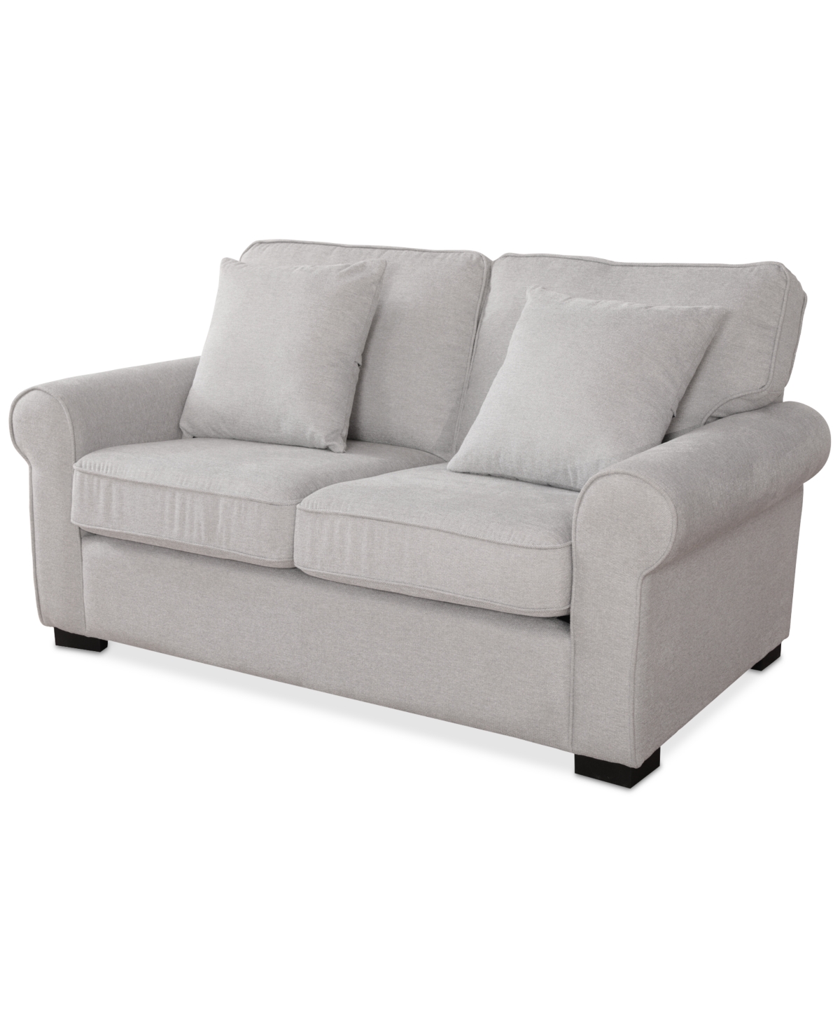 Macy's Kariam 62" Fabric Loveseat, Created For  In Fog