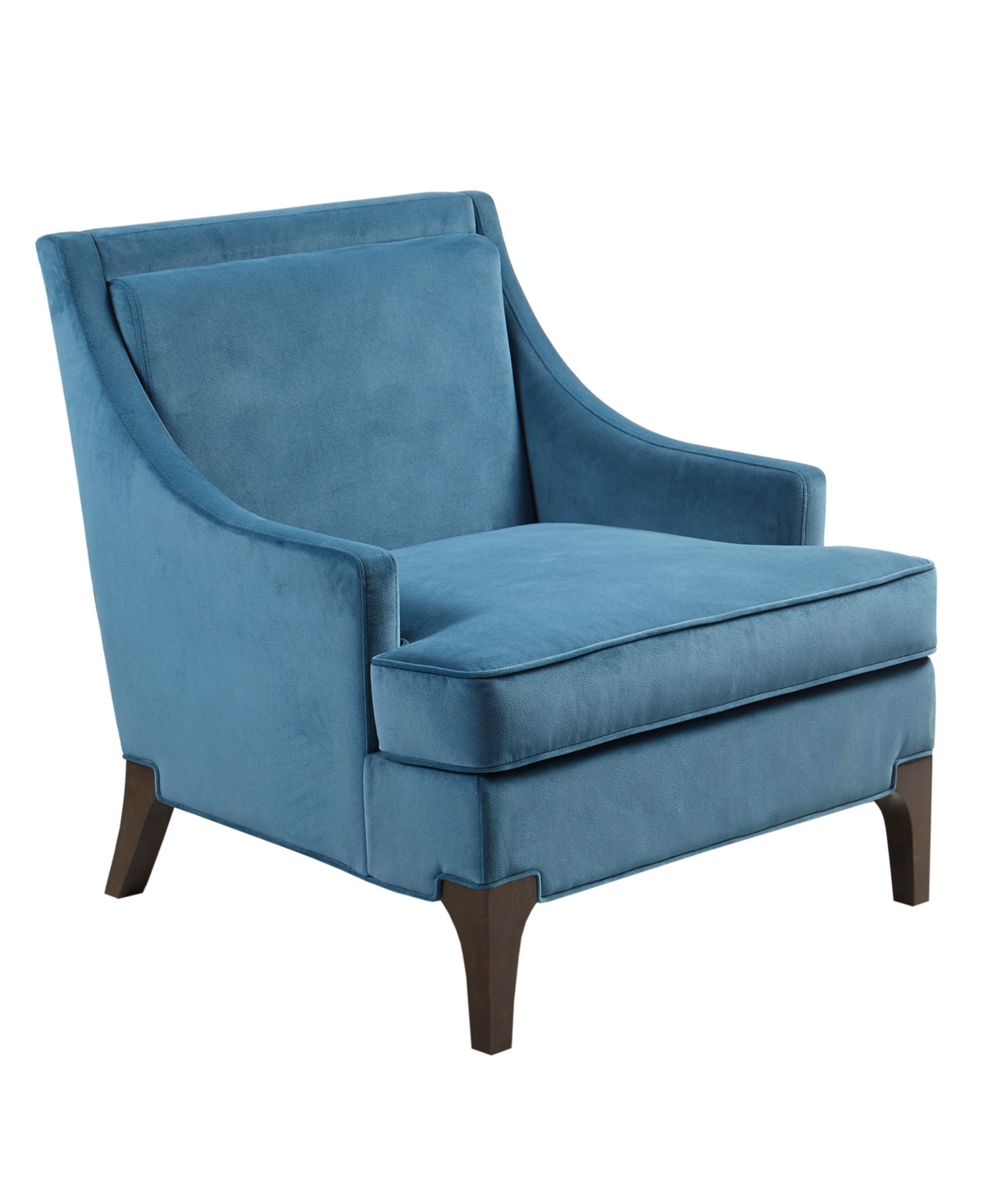 Martha Stewart Collection Martha Stewart Anna 30.75" Wide Fabric Arm Accent Chair In Blue