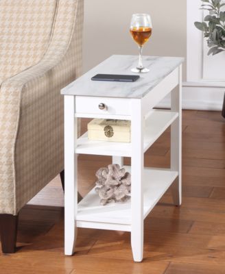 23.5" MDF AH 1 Drawer Chairside End Table