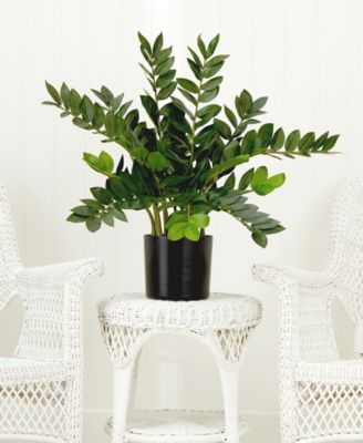 28" Artificial Zamioculcas Plant with Decorative Planter