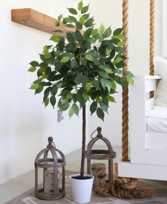 48" Artificial Ficus Tree with Decorative Planter