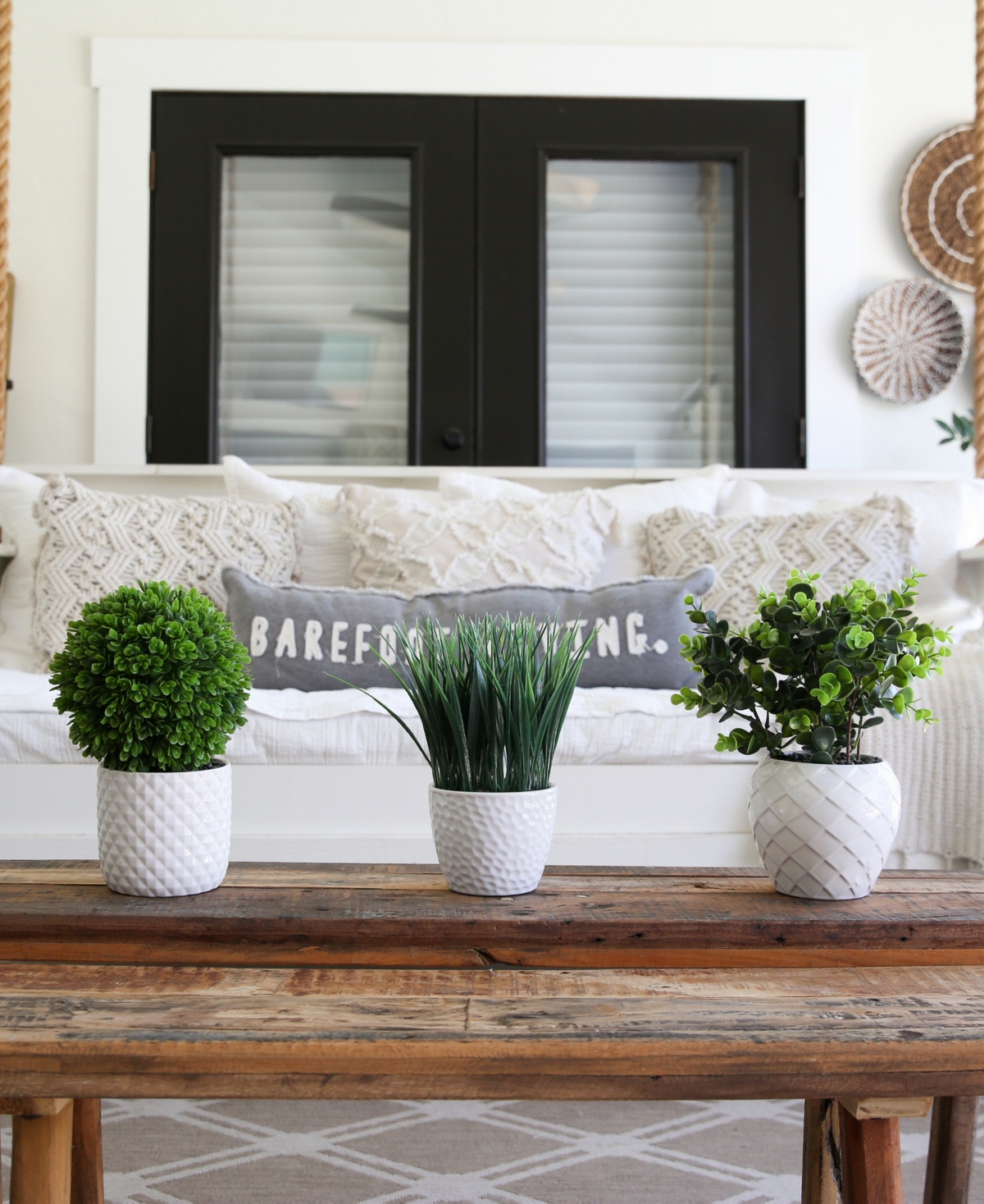 NEARLY NATURAL 10" ARTIFICIAL BOXWOOD TOPIARY PLANT WITH DECORATIVE PLANTER 