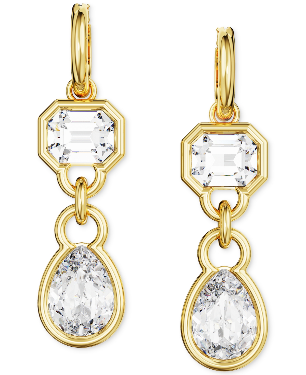 Swarovski Dextera Crystal Drop Earrings In Gold
