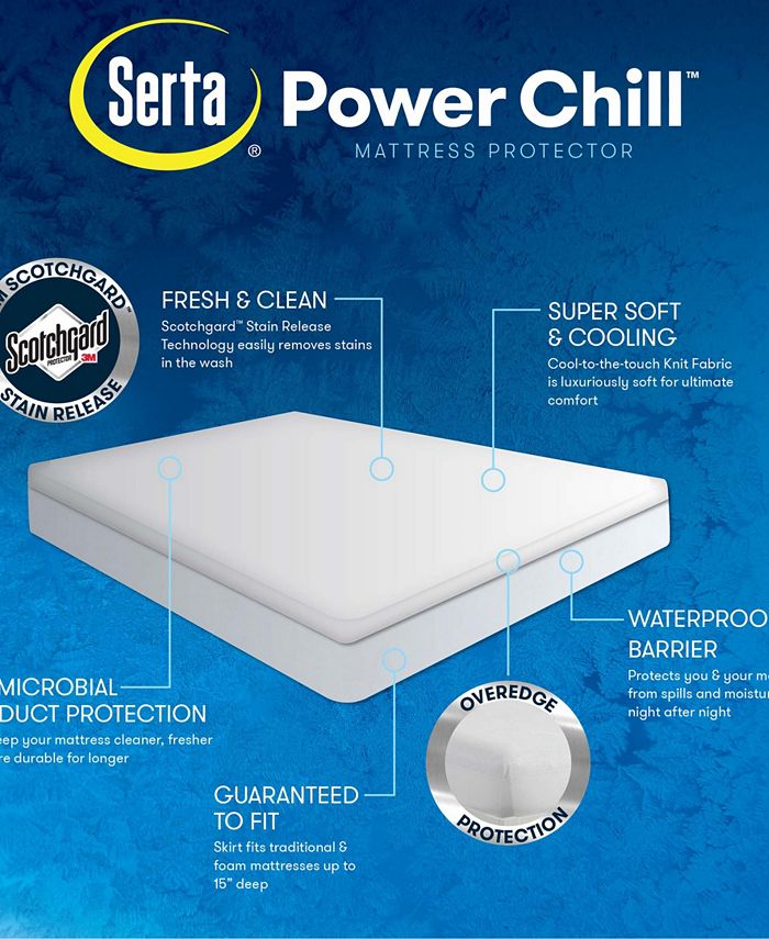 Serta Power Chill Ultra Mattress Protector, Full Macy's