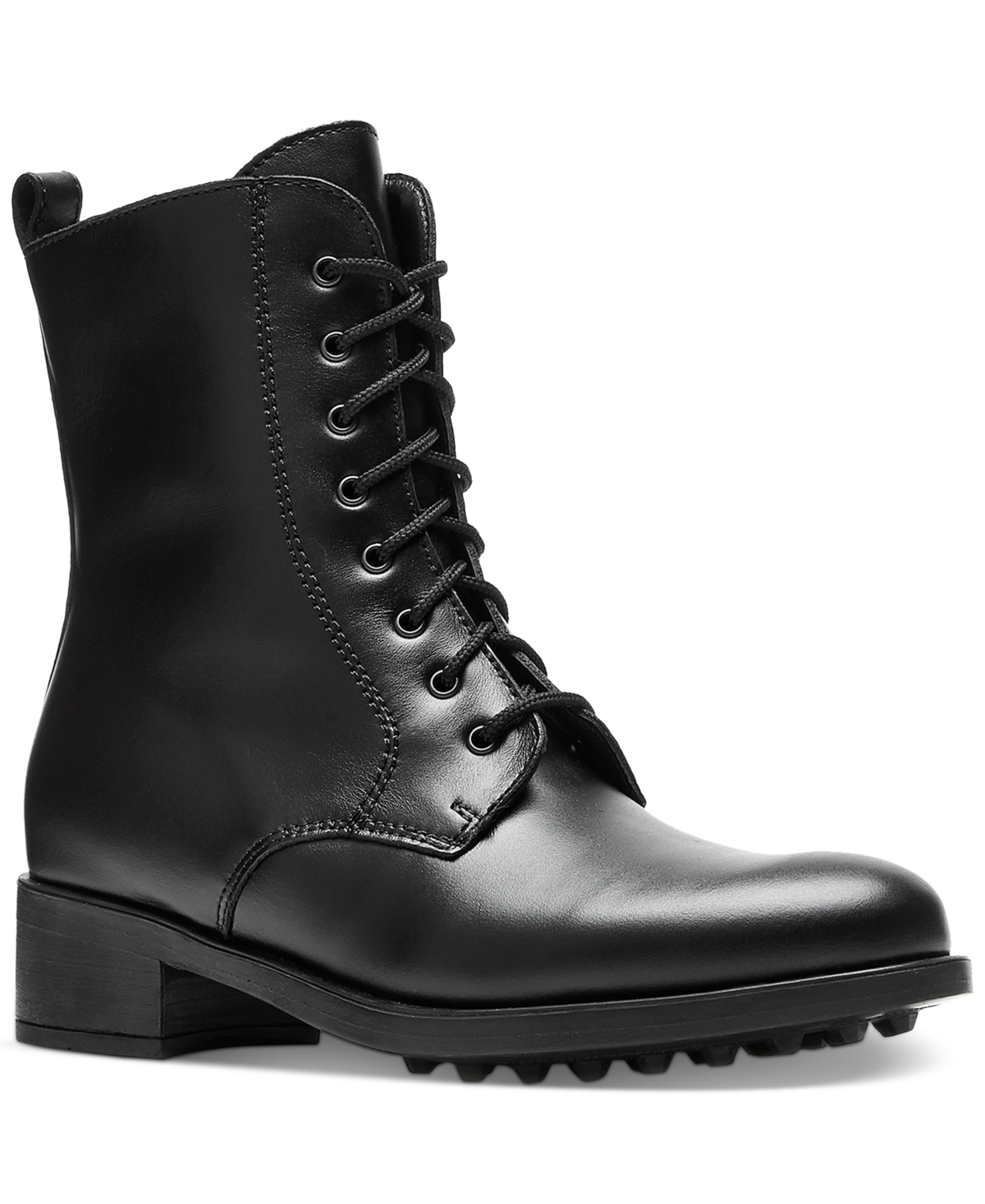 La Canadienne Heritage Women's Hampton Lace-up Booties, Created For Macy's In Black Leather