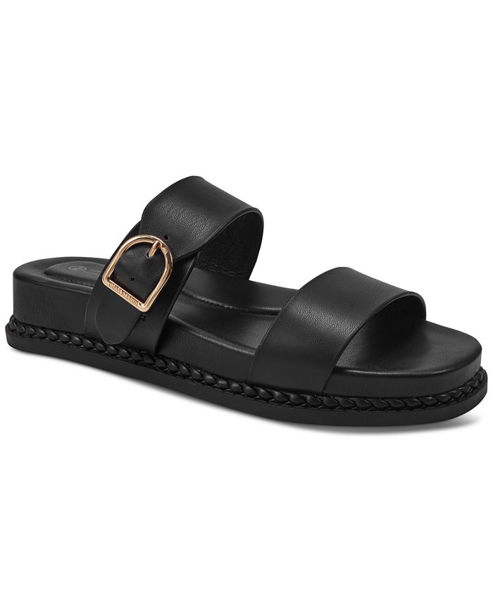 Giani Bernini Gianaa Slip-On Studded Slide Sandals, Created for Macy's ...