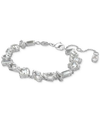Swarovski Rhodium-Plated Mixed Crystal Flex Bracelet