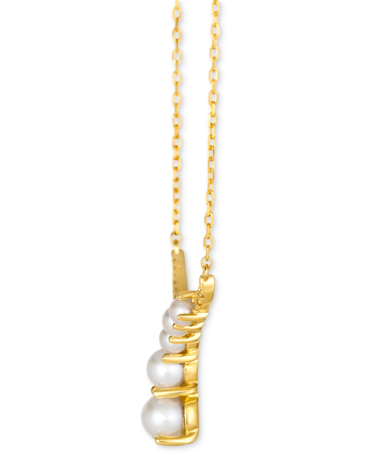 Le Vian Vanilla Pearls (3-6mm) & Nude Diamond (1/6 ct. t.w.) Adjustable 19