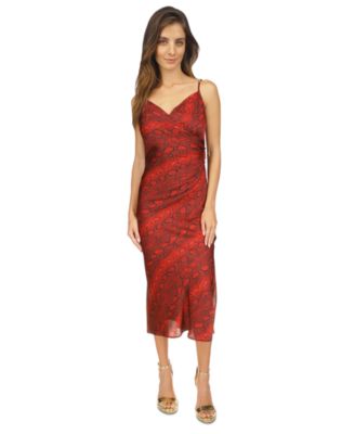 Michael Kors - Women's Python-Print Chain Slip Dress