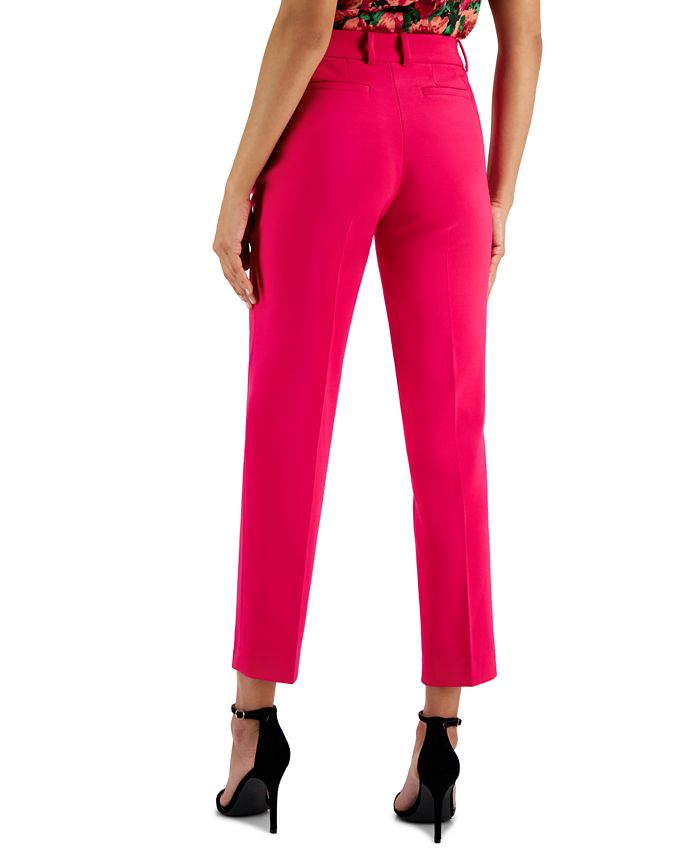 ANNE KLEIN Womens Gray Evening Straight leg Pants