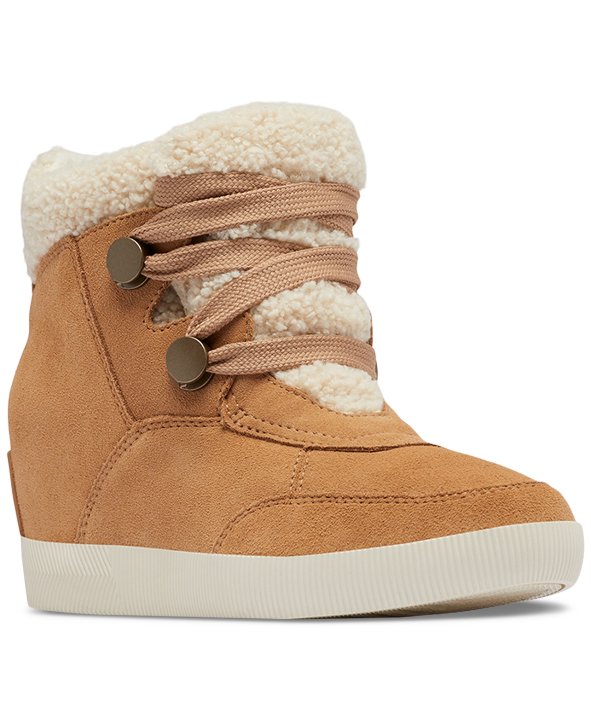 Sorel Women's Out N About Cozy Wedge Booties In Tawny Buff
