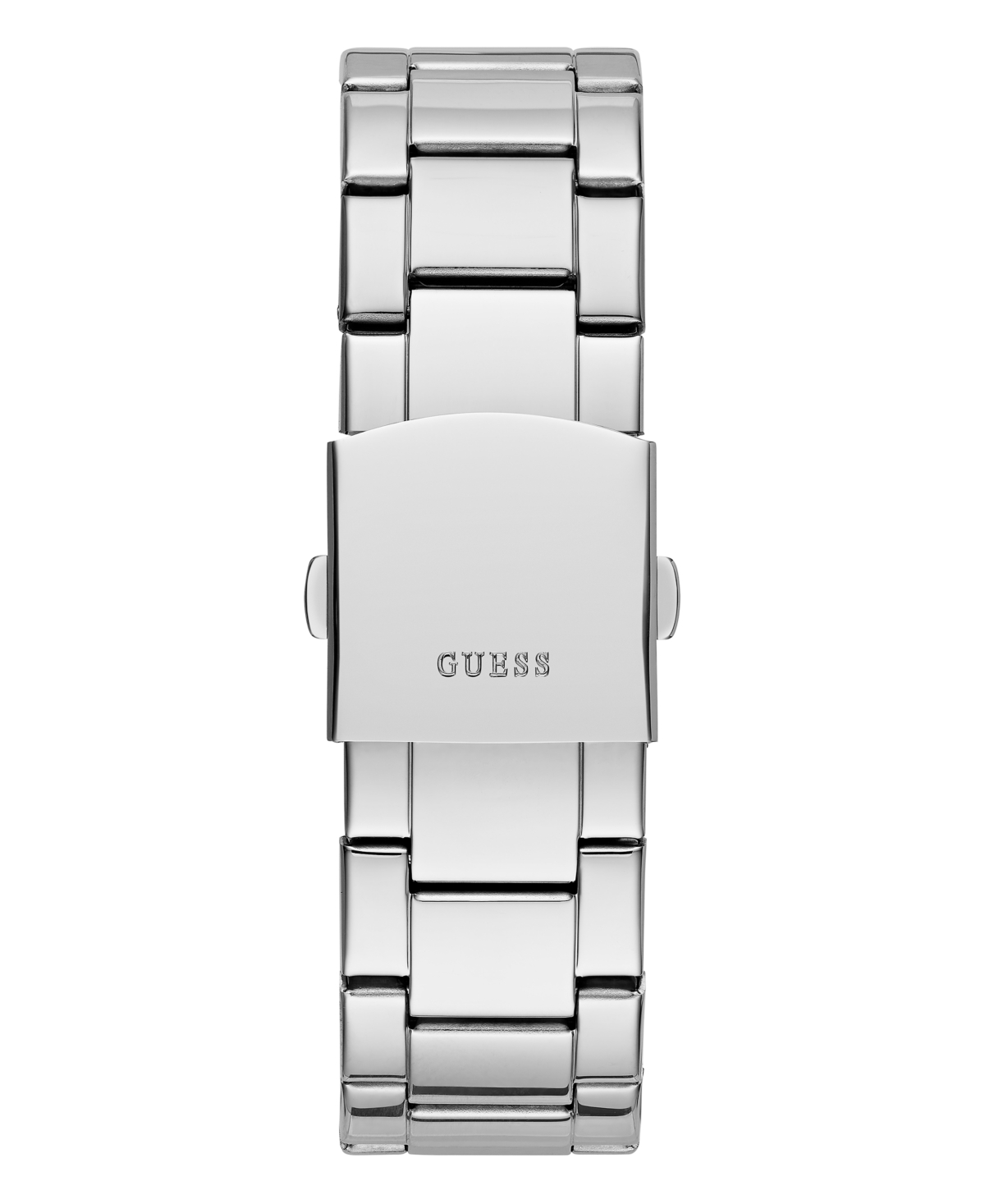 Guess Men's Multi-function Silver-tone Stainless Steel Watch 42mm In Silver Tone