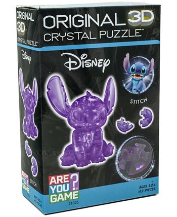 Areyougame.com 3D Crystal Puzzle - Disney Stitch (Purple): 43 Pcs