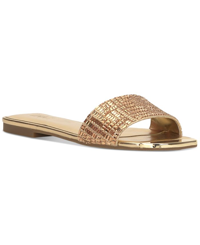 Macy's gold flat sandals outlet