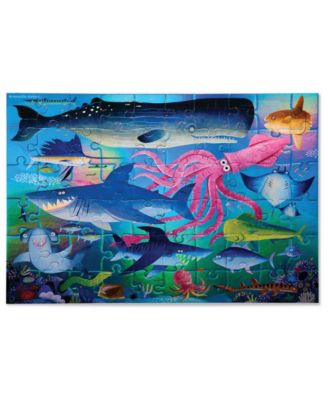 Shimmering Sharks Holographic Foil Puzzle, 60 Pieces