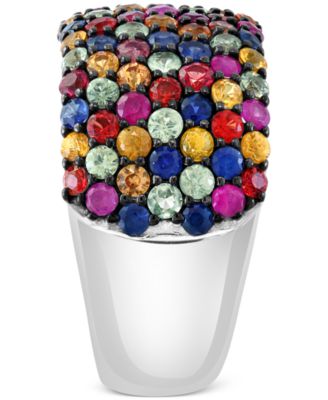 EFFY&reg; Multicolor Sapphire Ring (3-5/8 ct. t.w.) in Sterling Silver
