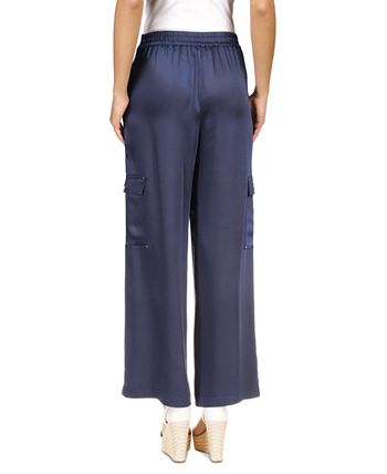 Michael Kors Women s Solid Satin Cargo Pants Macy s