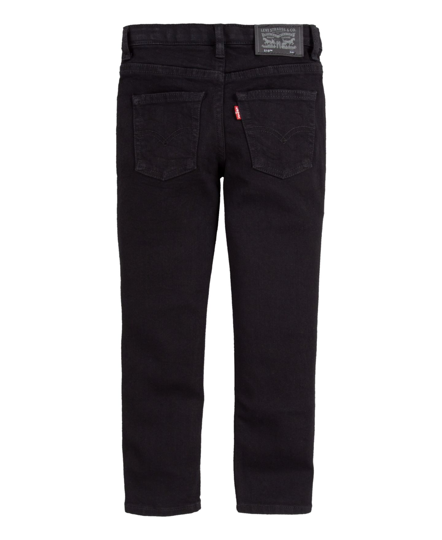 Джинсы Levi's 510 Skinny Fit Everyday Stretch Performance для мальчиков, цвет: Чёрный — фото 8
